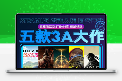 steam地平线5 只狼 艾尔登法环 赛博朋克 对马岛之魂 3A激活入库