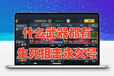 4399生死狙击永久号账号屠魔裂隙墨韵神谕终焉幻锋炎魔无限末日
