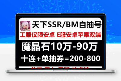 天下E端初始号自抽苹果ios安卓魔晶SSR自选角色凯撒圣女便宜通用
