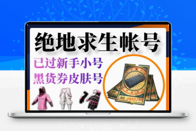 绝地求生号PUBG吃鸡黑货卷箱升级皮肤账号steam正版80级排位账户
