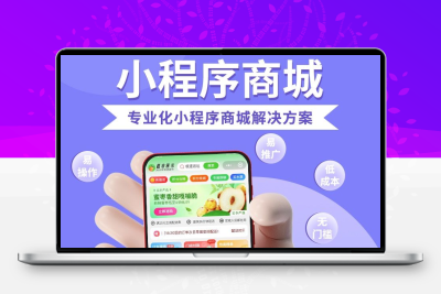小程序商城开发定制购物团购微商城模板分销代理分红h5源码搭建