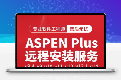AspenPlus远程安装服务v11/v12/v14工艺流程模拟软件安装包中文版