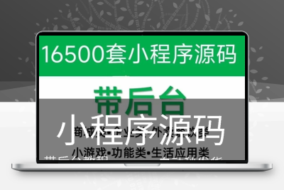 小程序源码商城企业带后台含公众号平台小游戏教程含视频资料
