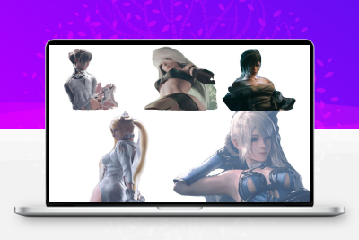 blender工程源文件超高清人物模型3d角色模型带骨骼绑定70个130g