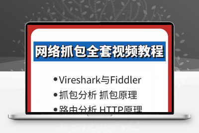 Wireshark抓包视频教程Fiddler抓包Sniffer课程TCPIP网络协议抓包