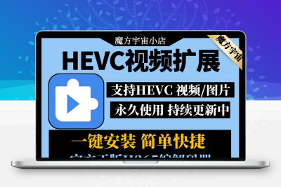HEVC视频扩展H265解码器Win10插件MOV/HEIC图像HEIF安装编码工具